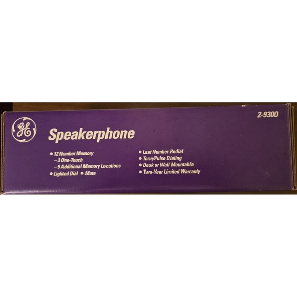 Vintage GE Speakerphone 2-9300 with 12 Number Memory Open Box - Picture 6 of 10